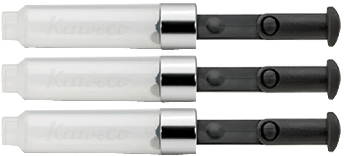 Kaweco - 3pack - Mini Converter inklapbaar - Voor de Classic Sport, Skyline en Aluminium fra Kaweco i Gennemsigtig – produktbillede