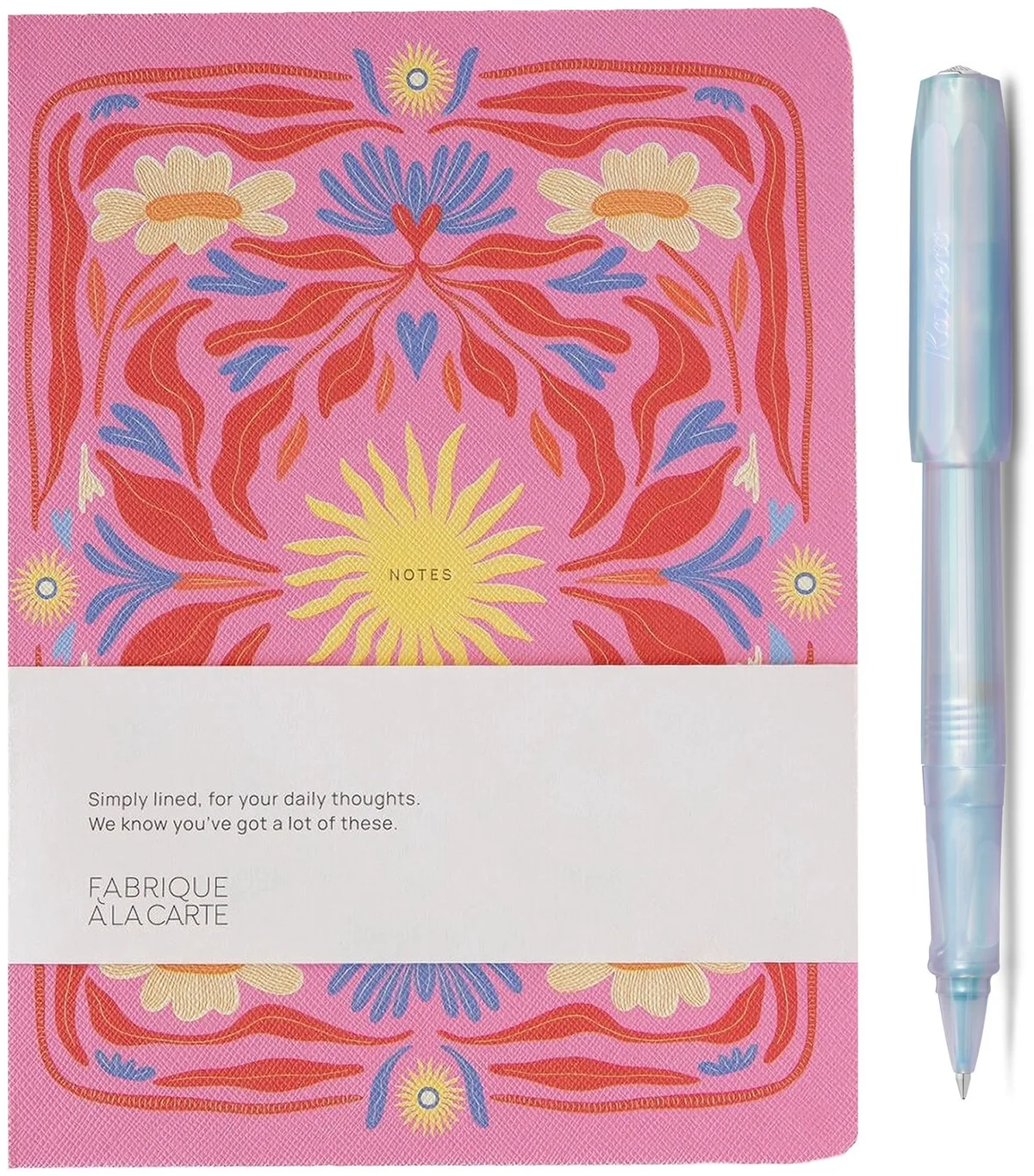 Perkeo - Gel Roller - Fabrique - Notitieboek - gelineerd Sun Pink de Kaweco en Iridescent Pearl – photo produit