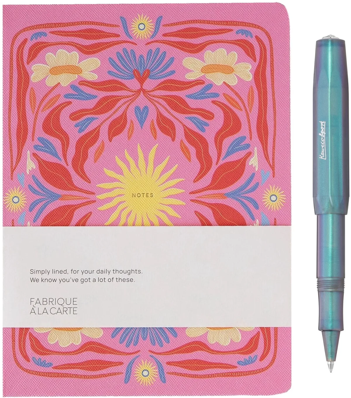Sport - Gel Roller - Lunar - Fabrique - Notitieboek - gelineerd Sun Pink fra Kaweco i Shadow Blue – produktbillede