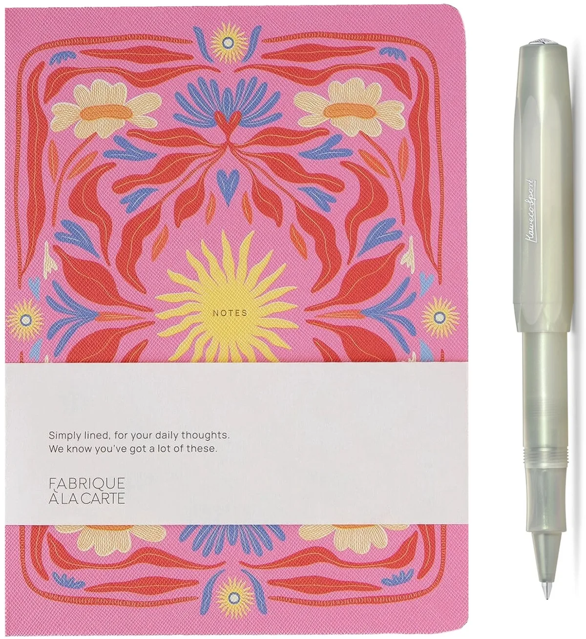 Sport - Gel Roller - Lunar - Fabrique - Notitieboek - gelineerd Sun Pink fra Kaweco i Lysegrøn – produktbillede