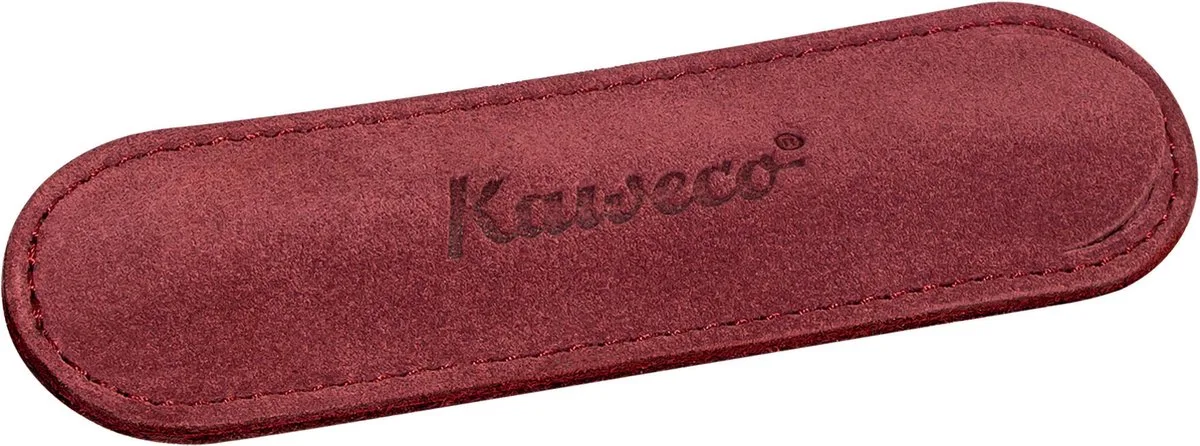 Velours pouch ECO Sport - with print - 1 pen - Let op: afwijkend formaat, dit etui is uitsluitend bestemd voor de Kaweco Sport (kleiner formaat pen). de Kaweco en Burgundy – photo produit