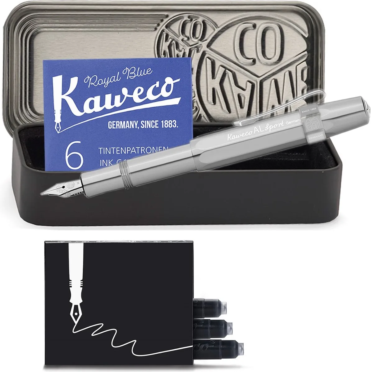 Vulpen - Cadeauset - 4delig by Kaweco in Chrome – product photo