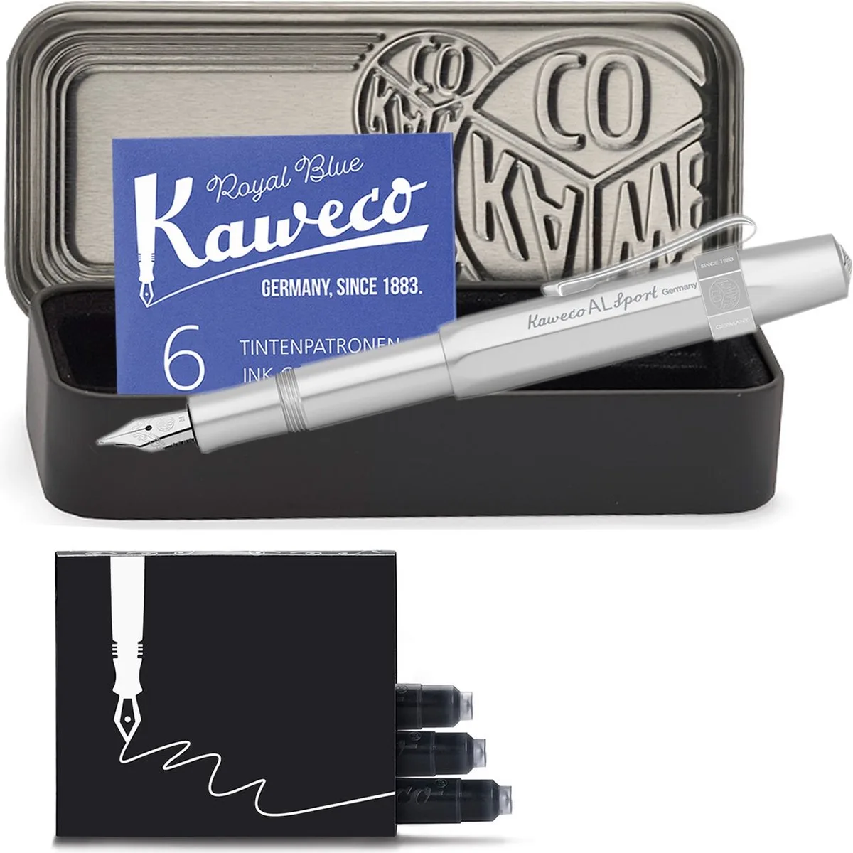 Vulpen - Cadeauset - 4delig by Kaweco in Chrome – product photo
