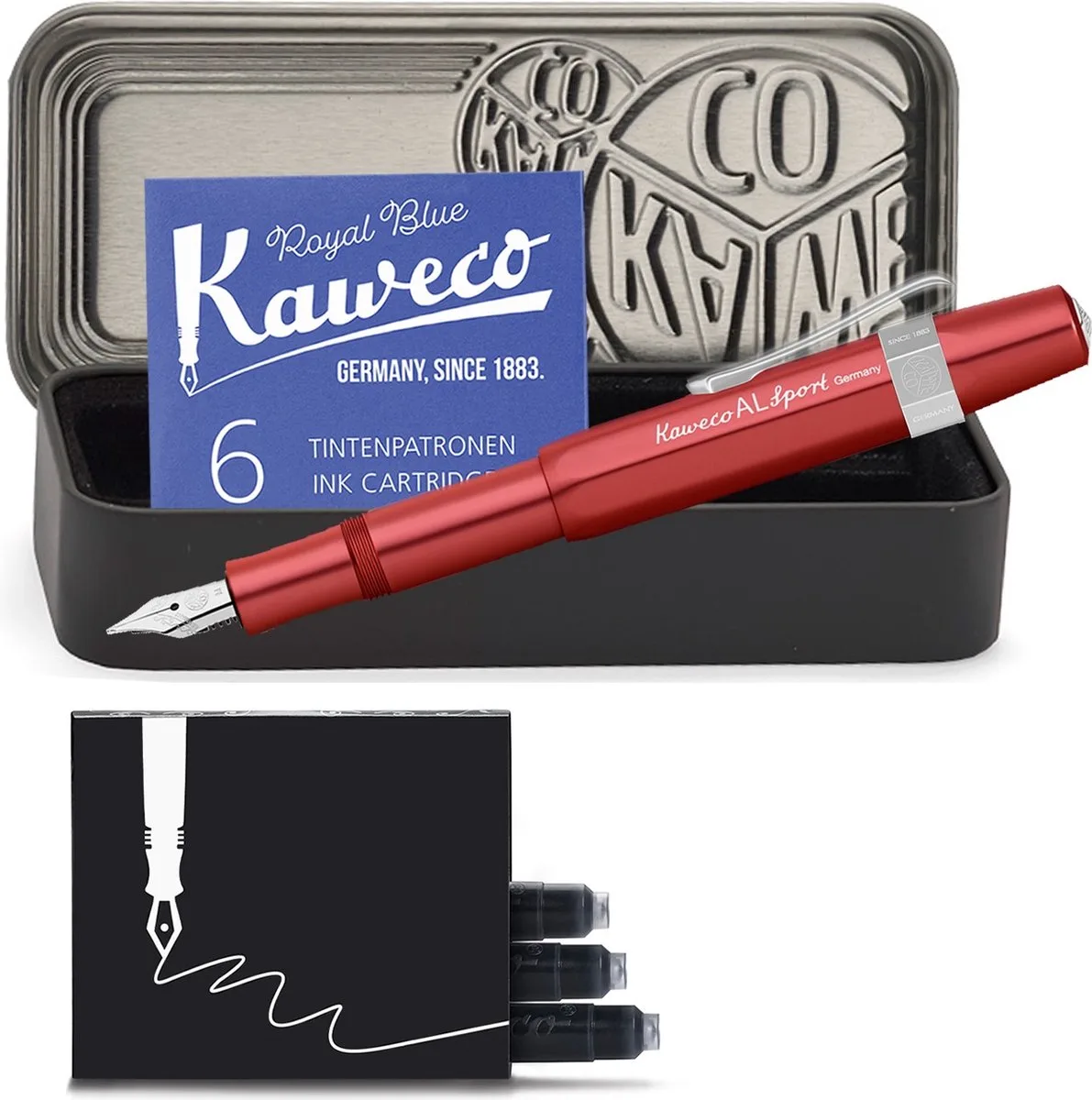 Vulpen - Cadeauset - 4delig by Kaweco in Red – product photo