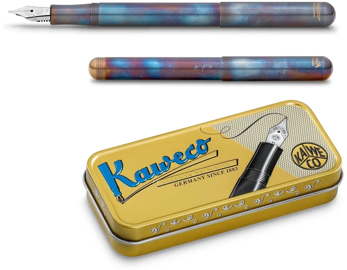 Vulpen - Liliput Fire Blue - kleine vulpen - Medium by Kaweco in BLAUW-m – product photo