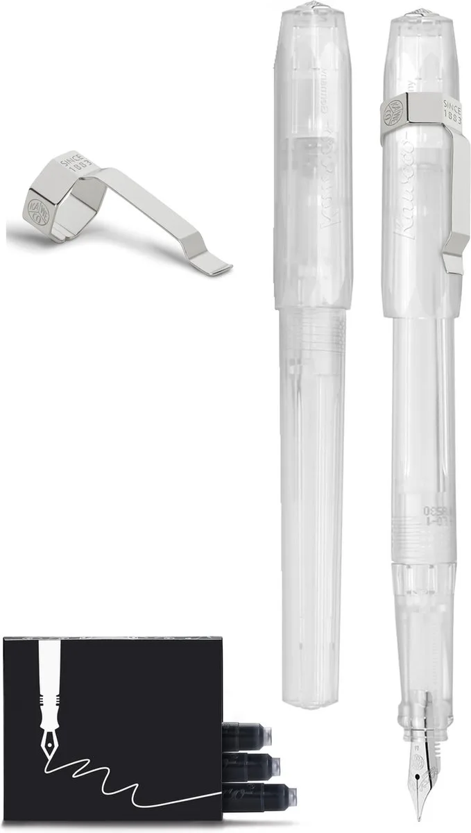 Vulpen met Clip - Perkeo All Clear - Doorzichtig - Fine - Doosje vullingen by Kaweco in Transparent – product photo