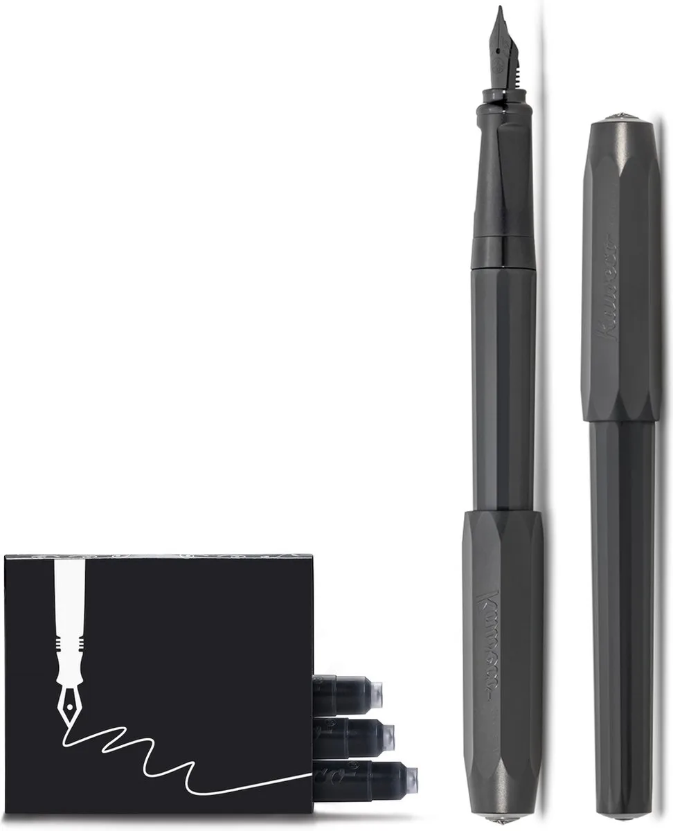 Vulpen - Perkeo All Black - Fine - Doosje vullingen fra Kaweco i Sort – produktbillede