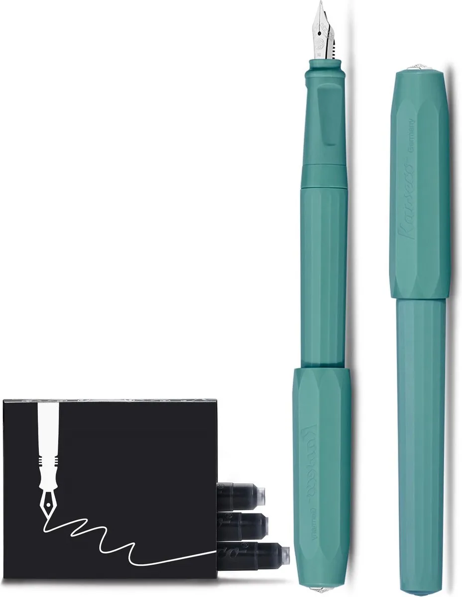 Vulpen - Perkeo Breezy Teal - Medium - Doosje vullingen de Kaweco en Vert – photo produit