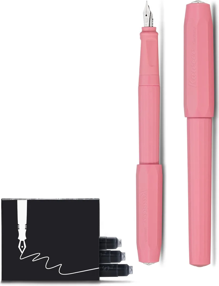 Vulpen - Perkeo Peony Blossom - Medium - Doosje vullingen fra Kaweco i Lyserød – produktbillede
