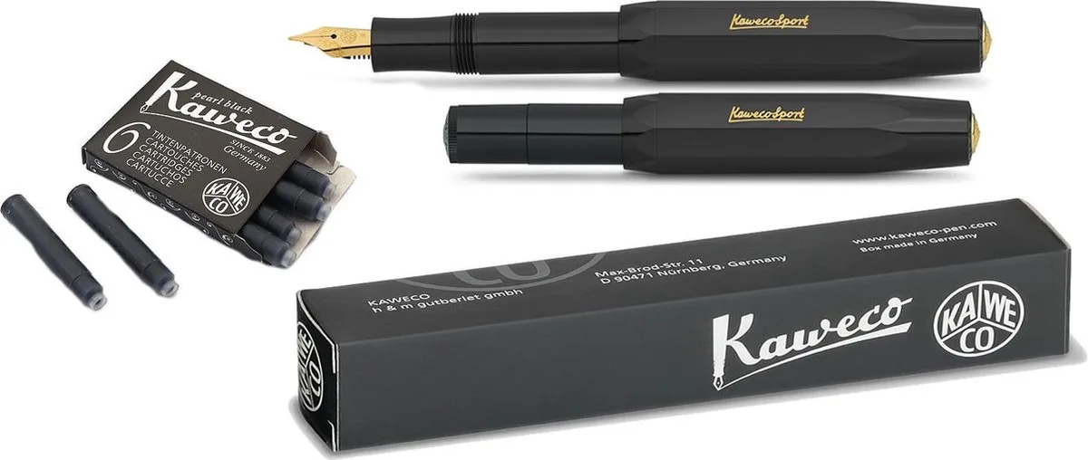 Vulpen Sport Classic Black Fountain Pen - Breed by Kaweco in Black – product photo