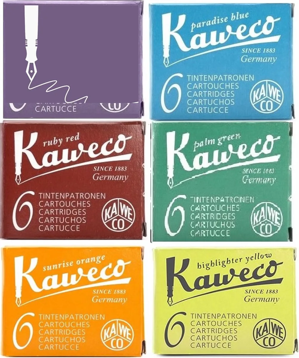 Vulpen vullingen 6 doosjes 1B by Kaweco in Multicolour – product photo