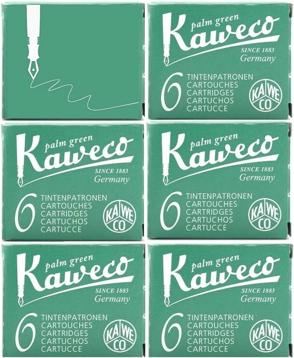 Vulpen vullingen Groen, Palm Groen, 6 doosjes by Kaweco in Green – product photo