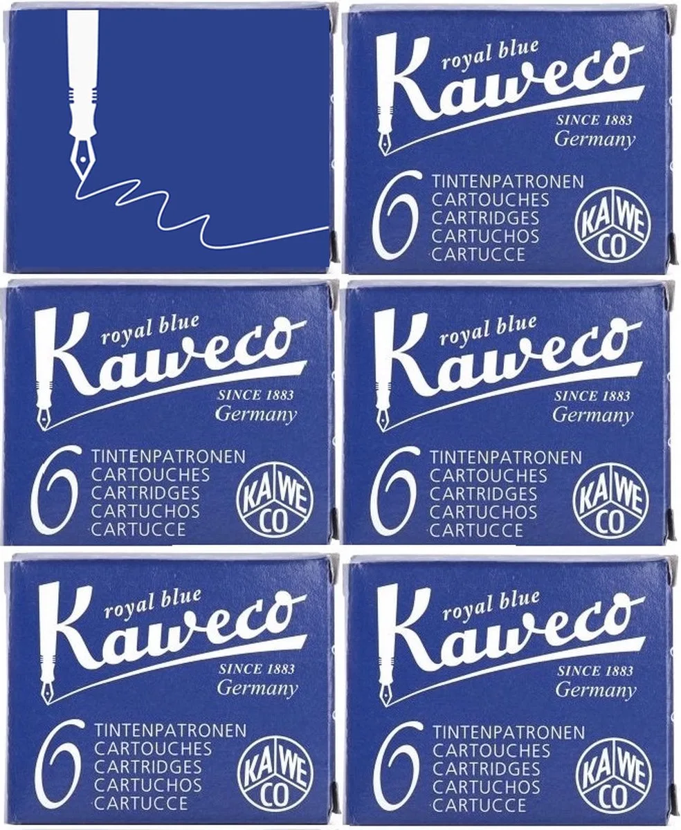 Vulpen vullingen Royal Blue, 6 doosjes by Kaweco in Blue – product photo