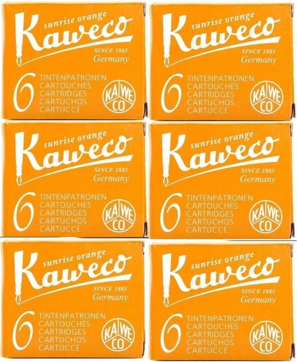Vulpen vullingen Sunrise Orange, 6 doosjes by Kaweco in Orange – product photo