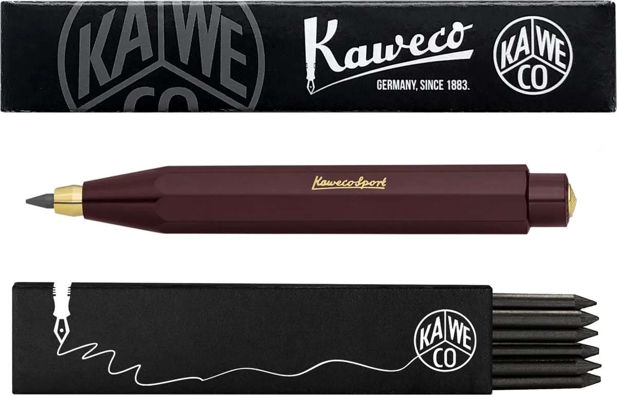 Vulpotlood 3,2 - Classic Sport - Met doosje vullingen van Kaweco in Bordeaux – productfoto