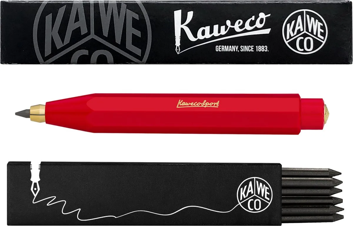 Vulpotlood 3,2 - Classic Sport - Met doosje vullingen van Kaweco in Rood – productfoto