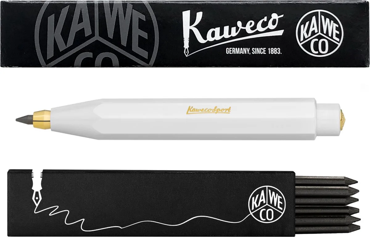 Vulpotlood 3,2 - Classic Sport - Met doosje vullingen van Kaweco in Wit – productfoto