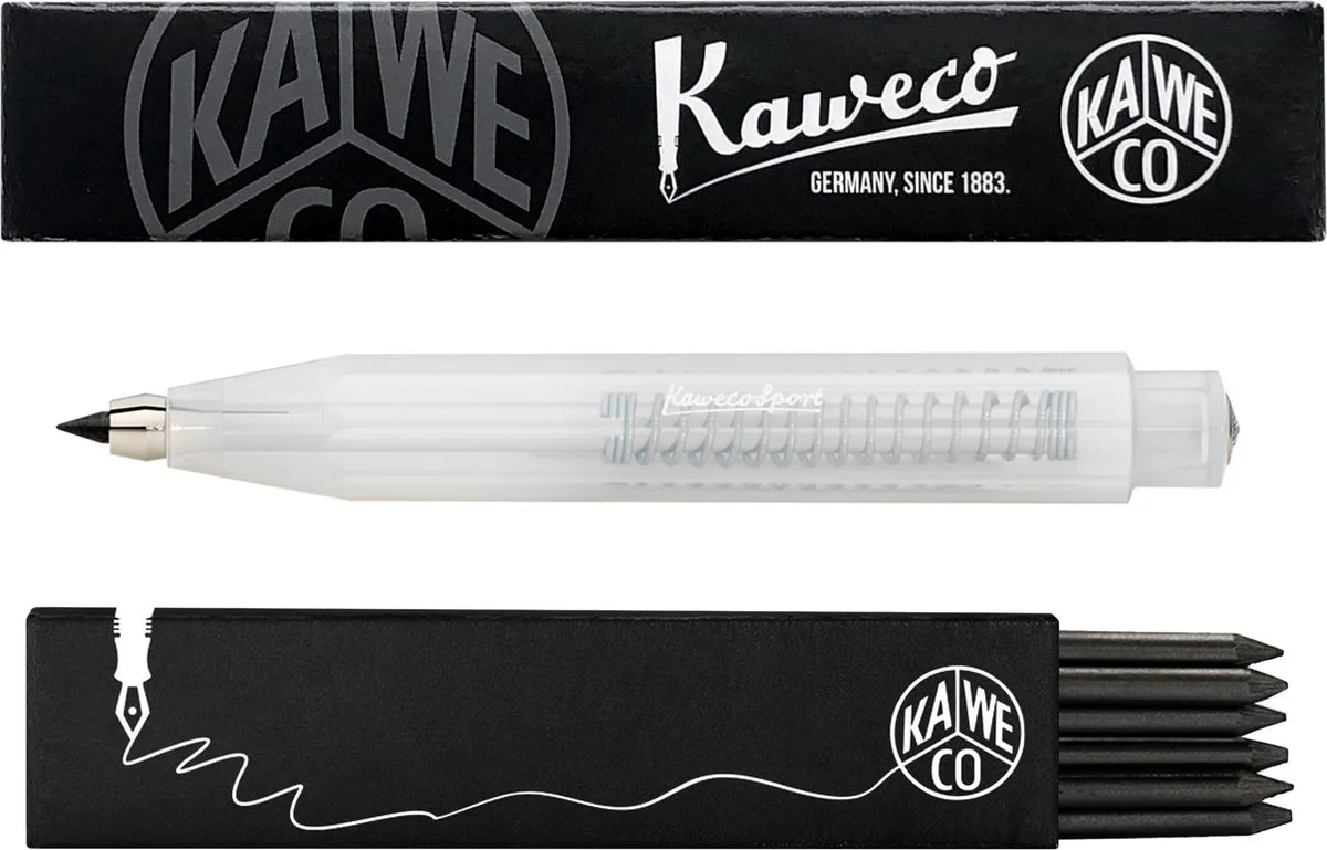Vulpotlood 3,2 - Frosted Sport - Coconut (Natural) - Met doosje vullingen by Kaweco in Transparent – product photo