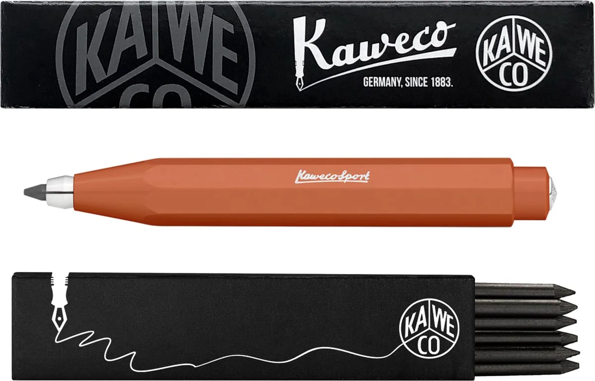Vulpotlood 3,2 - Skyline Sport - Fox (Roodbruin) - Met doosje vullingen by Kaweco in Brown – product photo