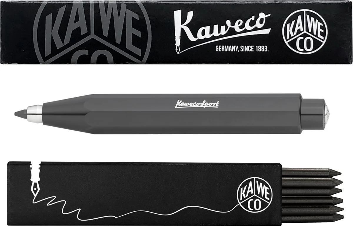Vulpotlood 3,2 - Skyline Sport - Grey - Met doosje vullingen van Kaweco in Grijs – productfoto