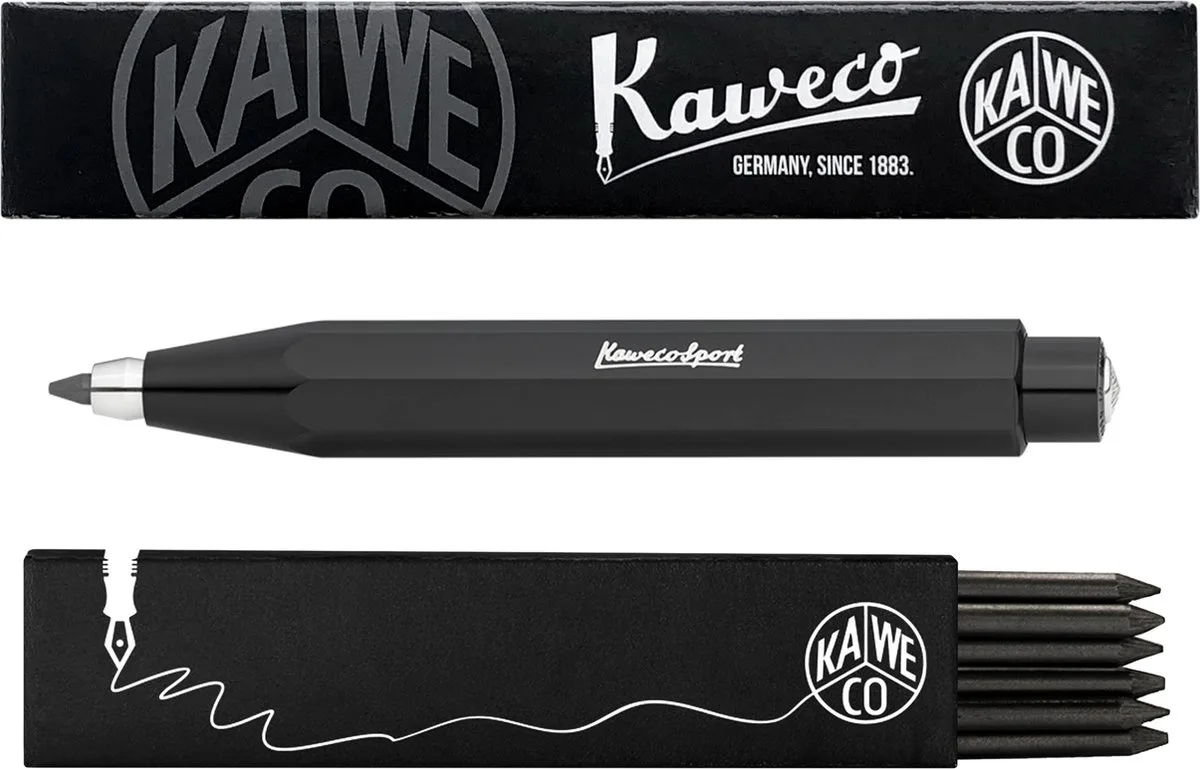 Vulpotlood 3,2 - Skyline Sport - Met doosje vullingen by Kaweco in Black – product photo