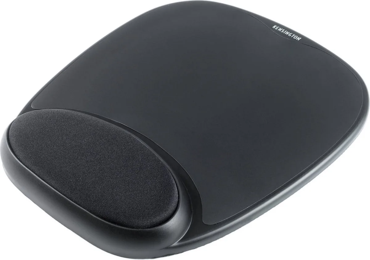 Ergonomische Muismat met Polssteun van Gelvulling de Kensington en Noir – photo produit