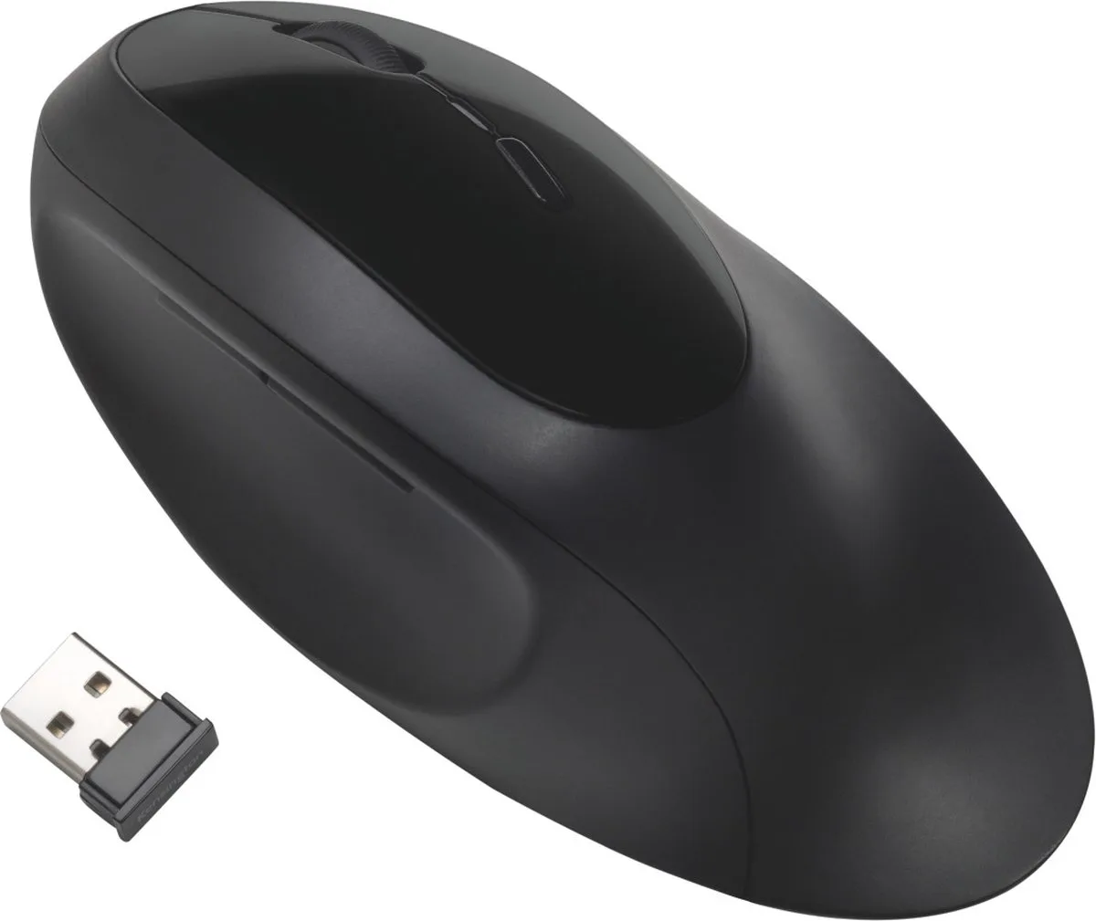 Pro Fit® Ergo Draadloze Muis - Met Polssteun - 3 DPI-Instellingen van Kensington in Zwart – productfoto