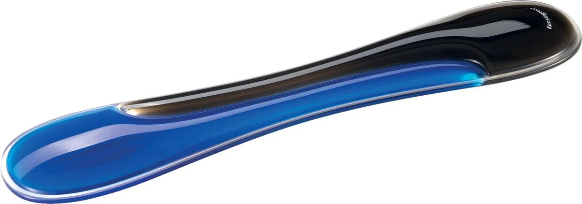 Slim Ergonomische Duo Gel Polssteun voor Toetsenbord - Blauw/Zwart van Kensington in Blauw – productfoto