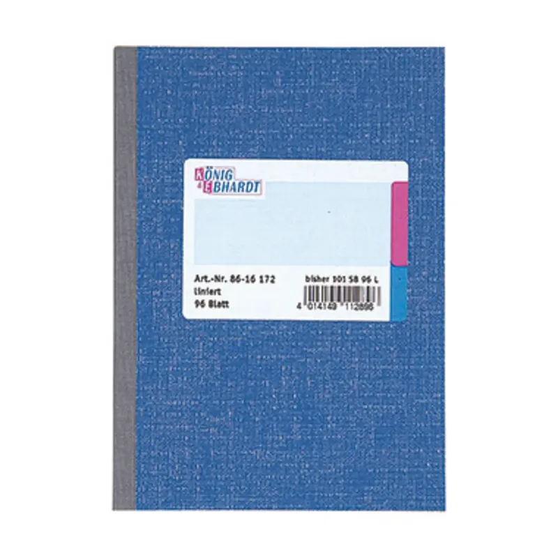 Kladde 8615172 Notizbuch liniert Blau 96 Blatt DIN A5 från König & Ebhardt – produktbild