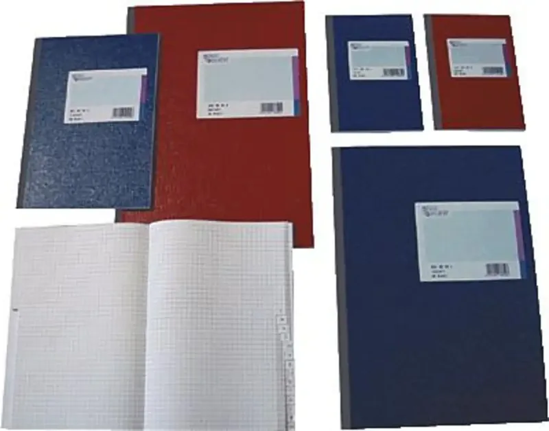 Kladde 8616272-100SB96 Notizbuch kariert Rot 96 Blatt DIN A6 från König & Ebhardt – produktbild