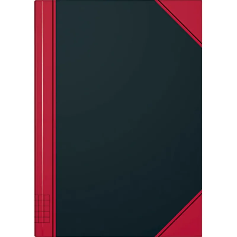 Kladde 865524301 Notitieboek Geruit Zwart-rood Aantal paginas: 96 vellen DIN A5 van König & Ebhardt – productfoto