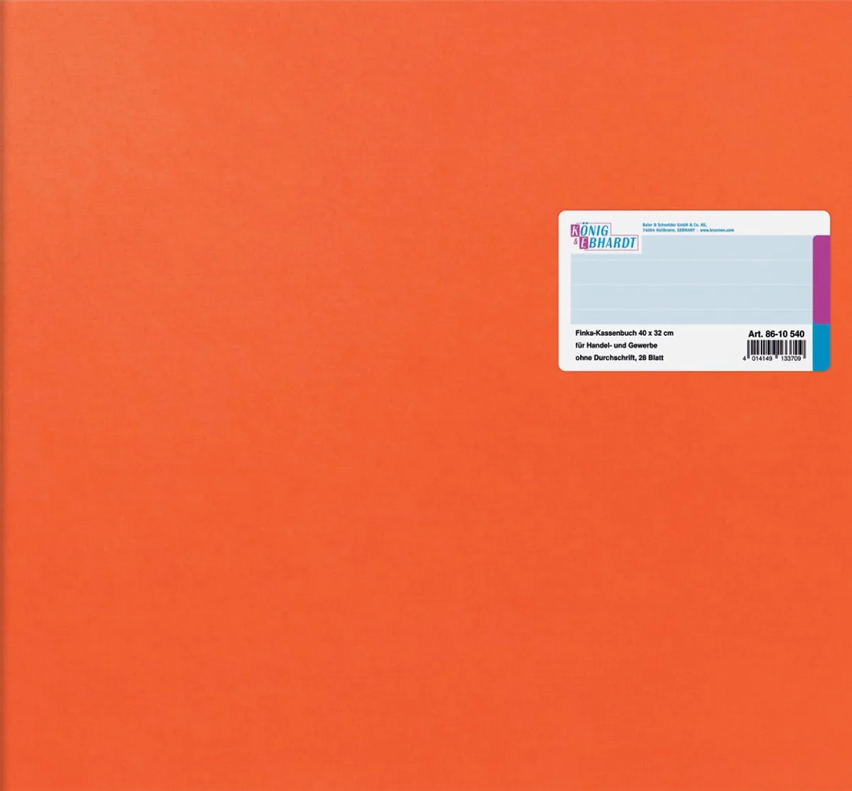 Koninklijke & Eberhart Kasboek 'Finka', 400 x 320 mm by König & Ebhardt in Orange – product photo