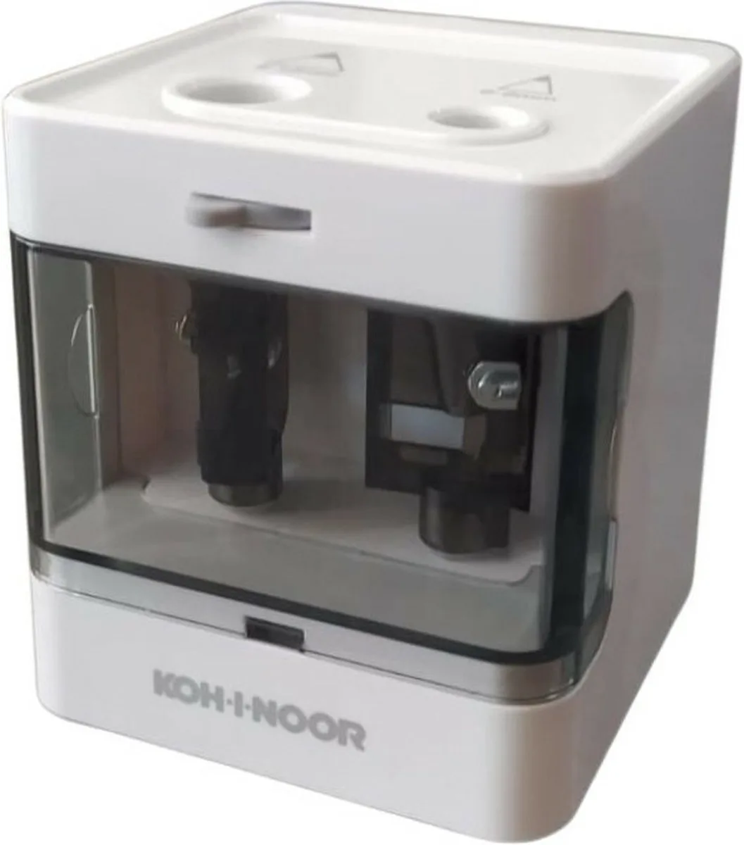 DAS8044 potloodslijper Elektrische puntenslijper Grijs, Wit de Koh-i-noor en Gris, Blanc – photo produit