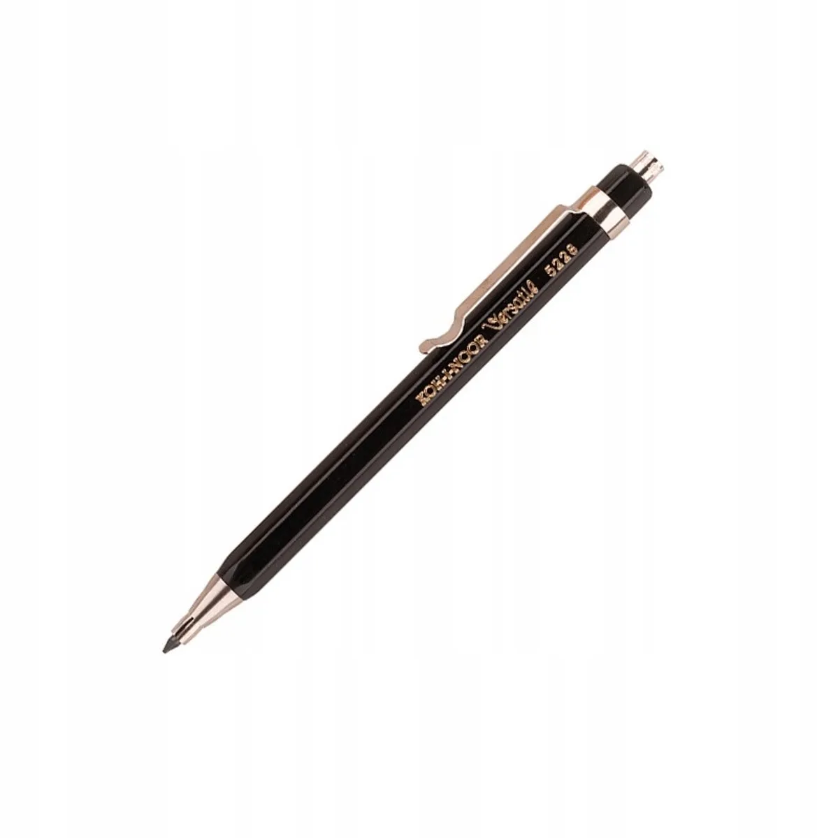 Kort metalen vulpotlood van 2 mm, mini de Koh-i-noor en Noir – photo produit