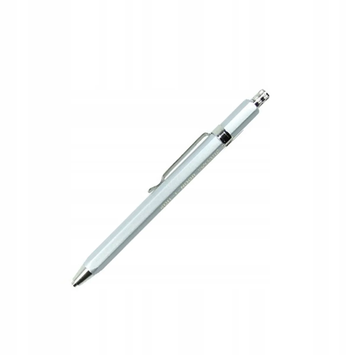 Korte metalen 2mm mechanische potlood von Koh-i-noor in Silber – Produktfoto
