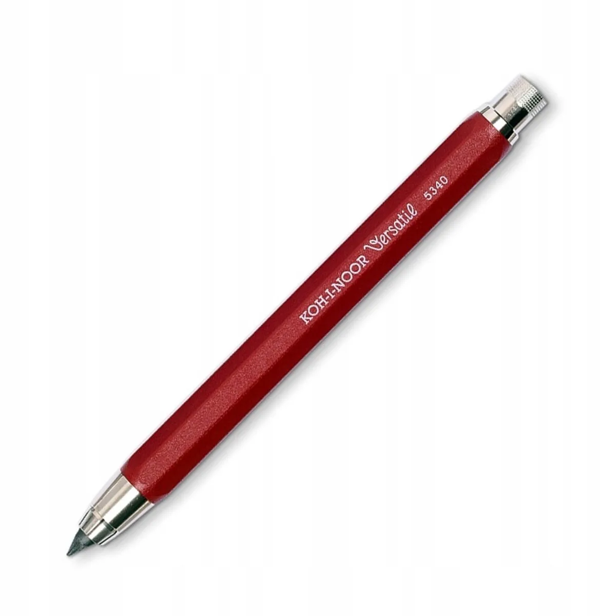 Kubuś 5340 5.6MM metalen vulpotlood met puntenslijper van Koh-i-noor in Wisniowy – productfoto
