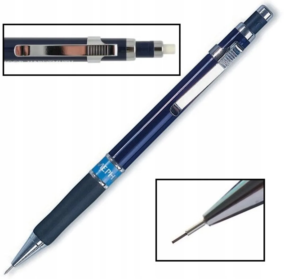 Mephisto Profi Automatische Potlood 0.3mm met Gum de Koh-i-noor en Noir – photo produit