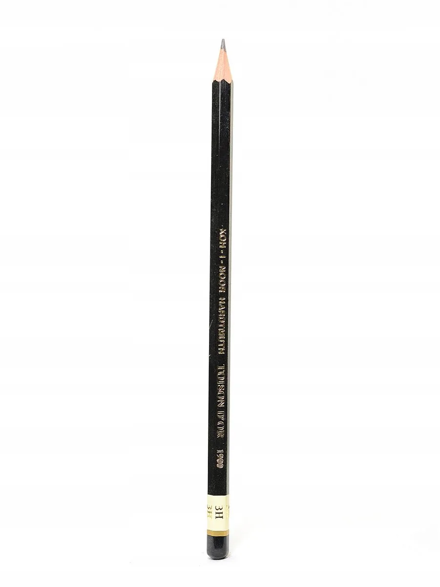 Toison D'or 1900 Potlood 3H - Professioneel Tekenpotlood von Koh-i-noor in Schwarz – Produktfoto