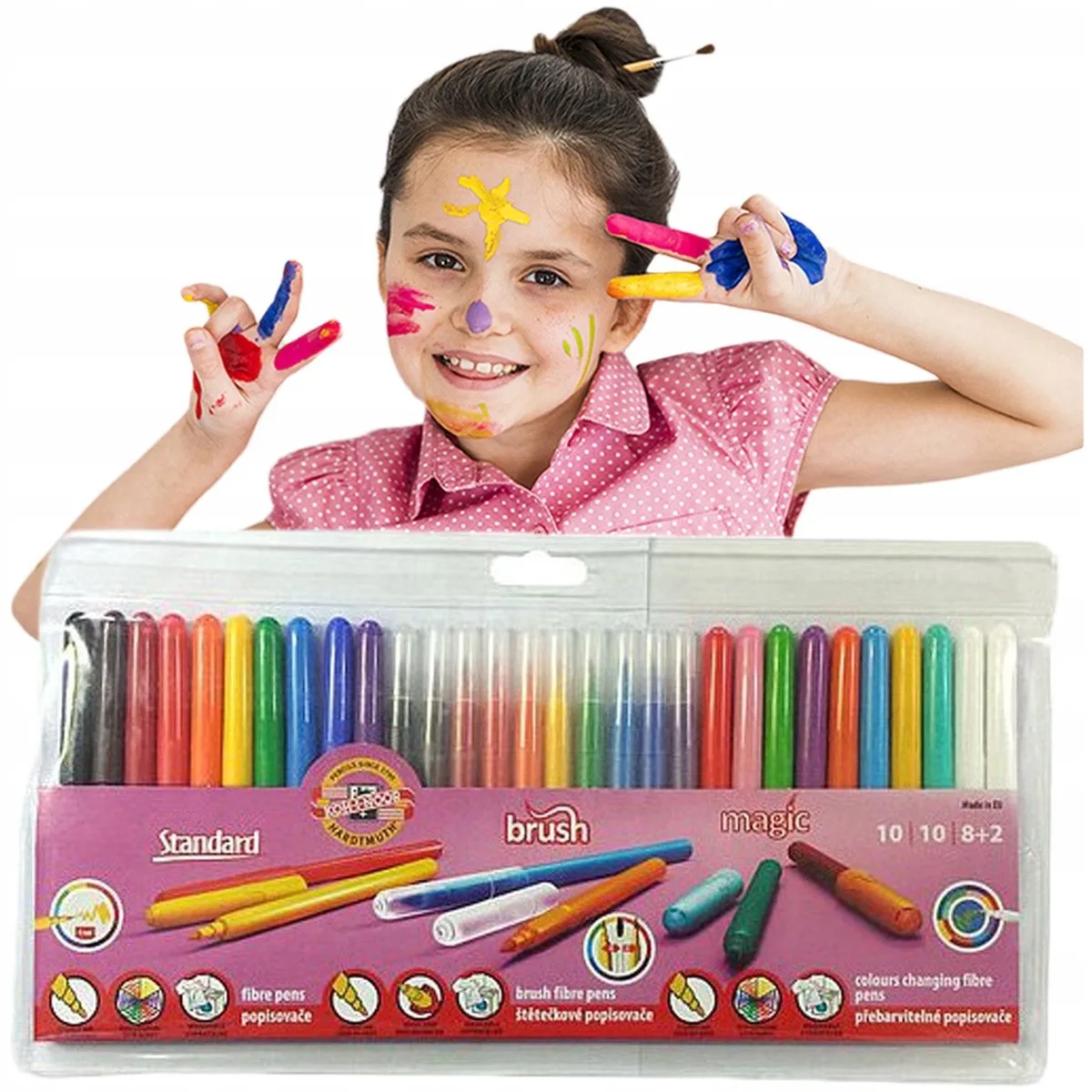 Viltstiften Mix 30 Stuks - Levendige Kleuren by Koh-i-noor in Multicolour – product photo