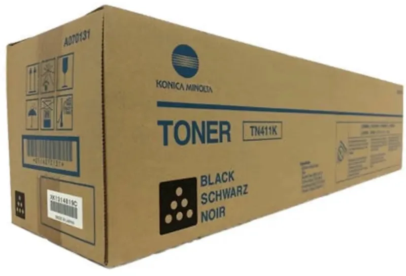 A070151 - TN411K - Toner van Konica Minolta in Zwart – productfoto