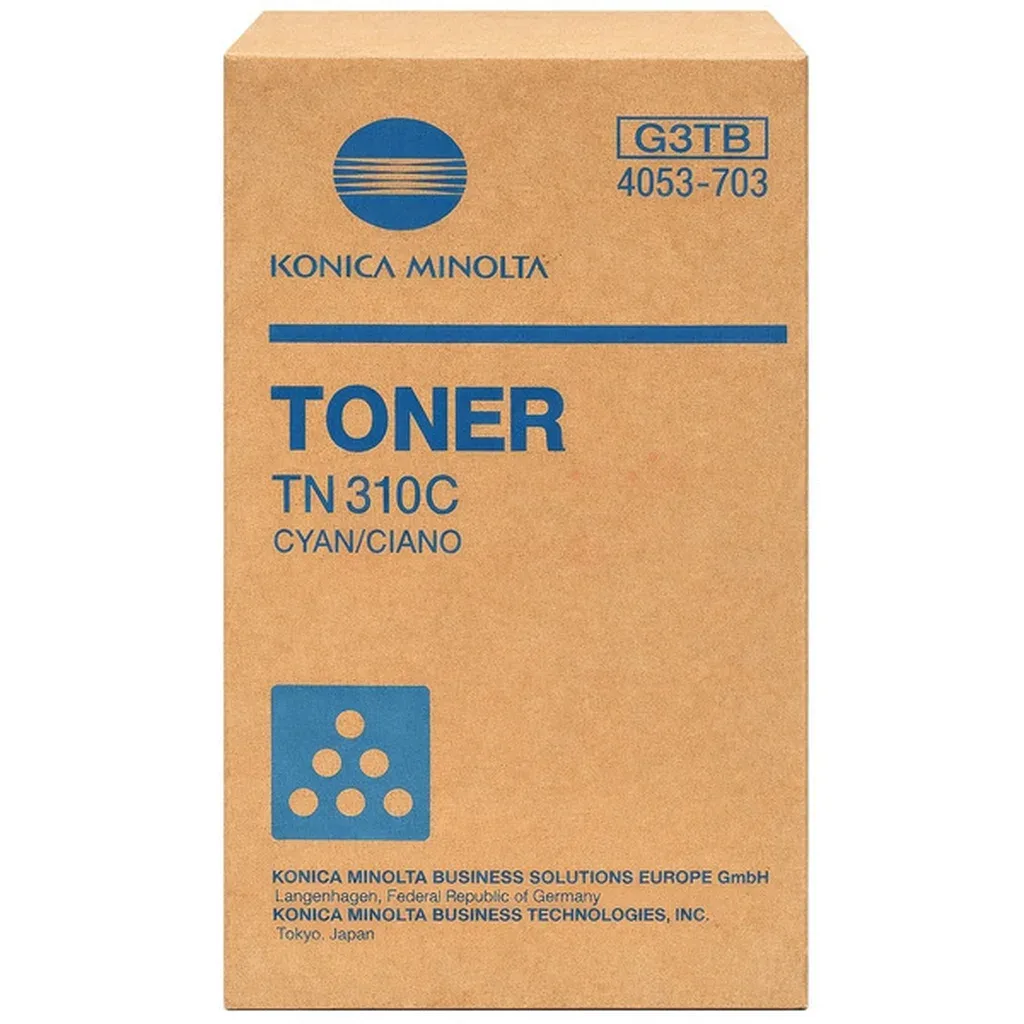 Konica Minolta TN-310 C Toner Cyan 4053-703 Cyan von Konica Minolta – Produktfoto