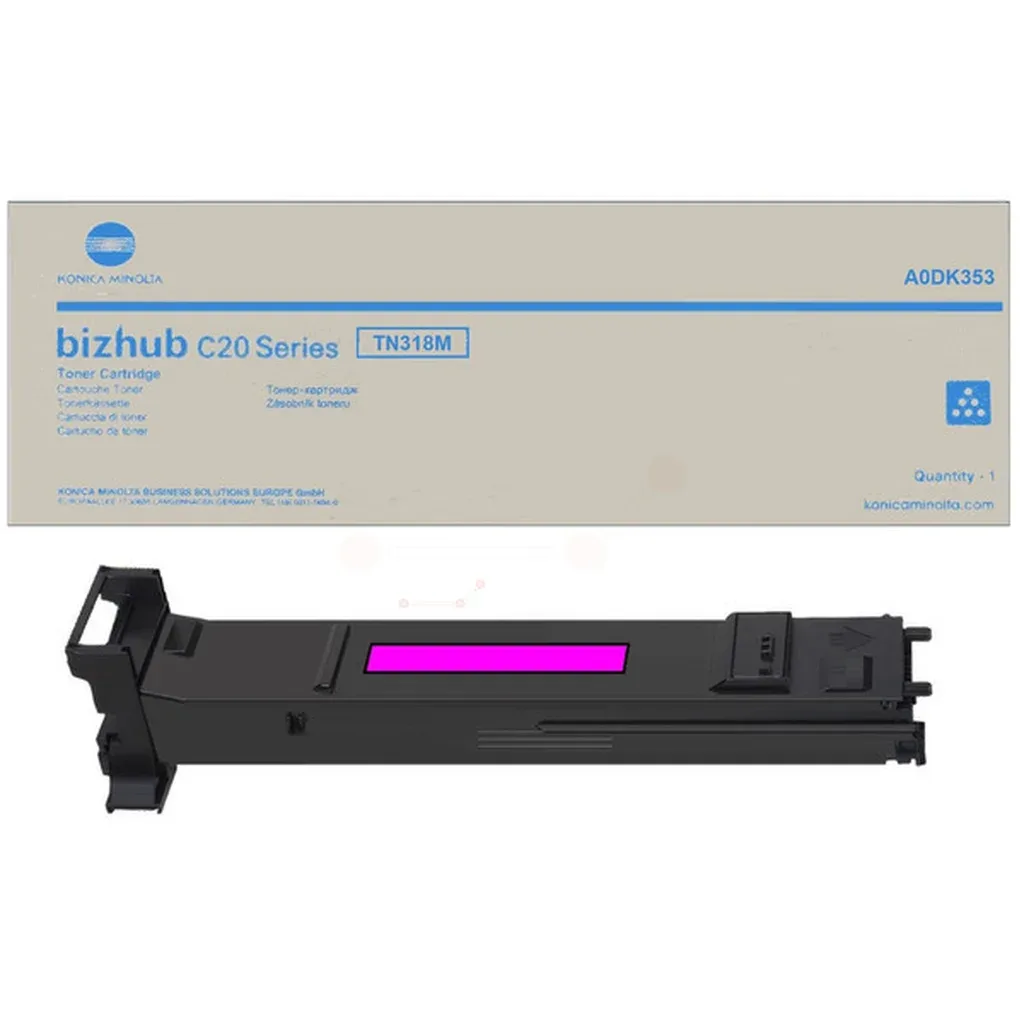 Konica Minolta TN-318 M Toner Magenta A0DK353 Magenta de Konica Minolta – photo produit