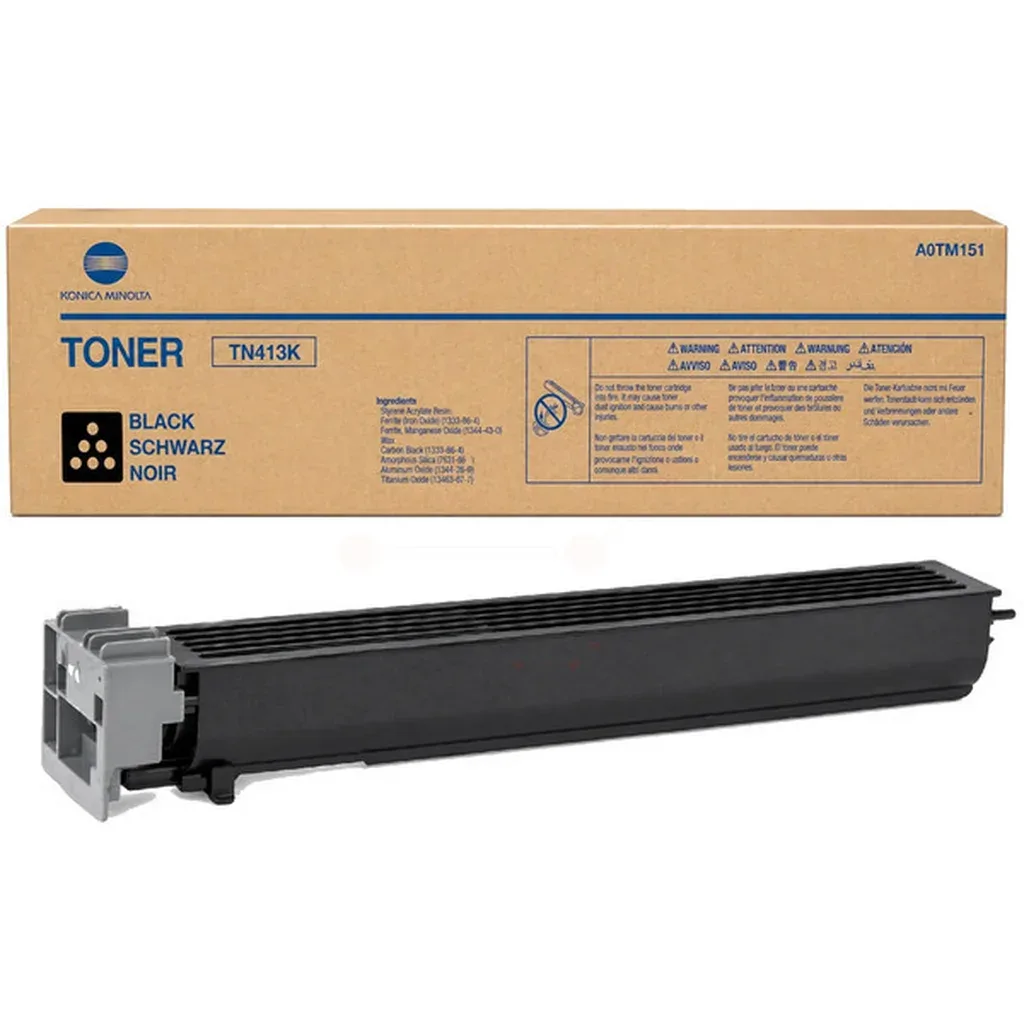Konica Minolta TN-413 K Toner sort A0TM151 Sort van Konica Minolta – productfoto