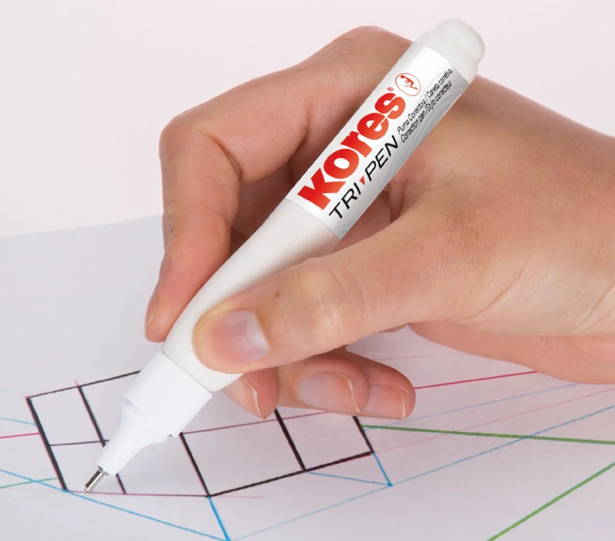 correctiepen 'Tri Pen', wit, inhoud: 10 g de Kores – photo produit