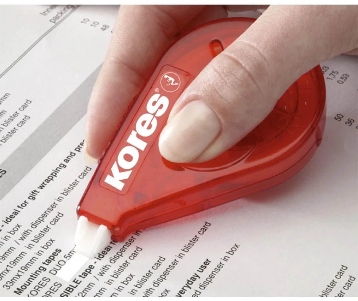 correctieroller Roll On wegwerp, rood de Kores – photo produit