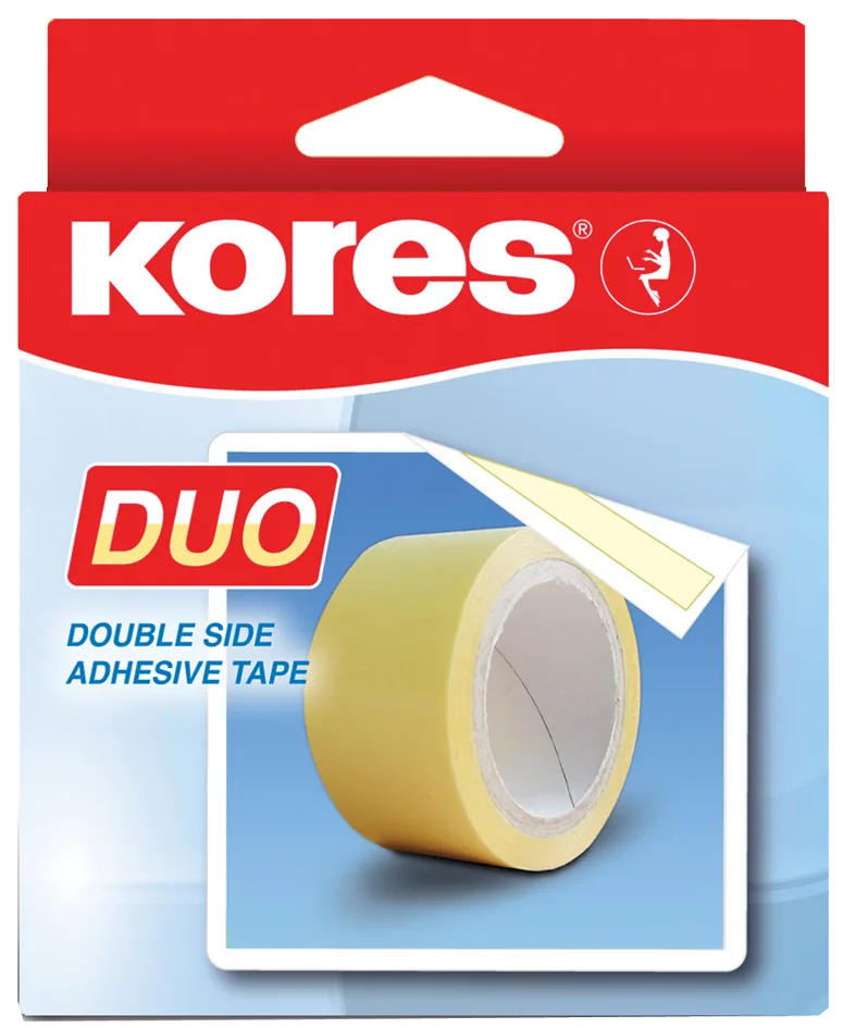 Doppelseitiges Klebeband, 15 mm x 5 m von Kores – Produktfoto