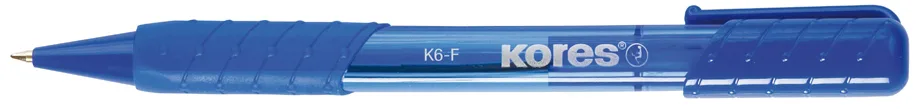 Einweg-Druckkugelschreiber K-PEN K6, schwarz, F von Kores – Produktfoto