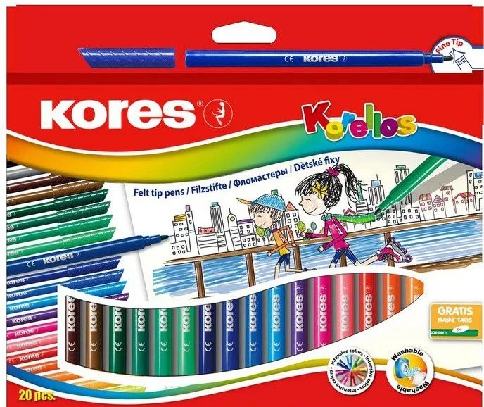 Felt Tip Pens – 24 Pack (729014) by Kores – product photo