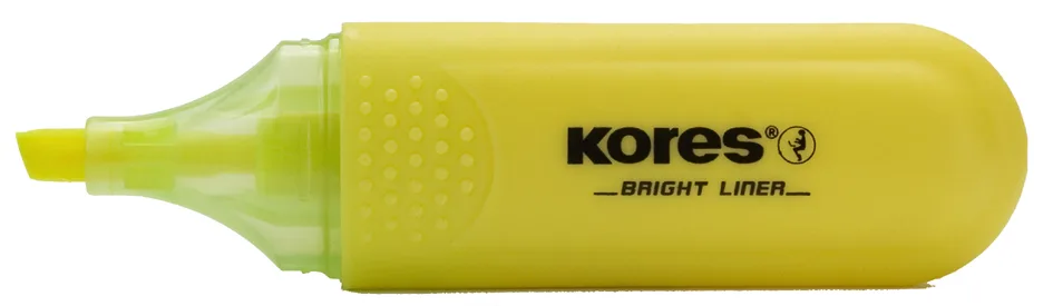 Textmarker , BRIGHT LINER, , Farbe: gelb van Kores – productfoto