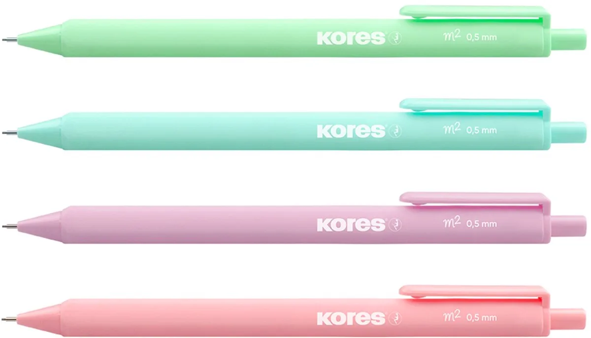 vulpotlood 'M2 Grafitos Pastell', HB by Kores in Kleuren assorti – product photo